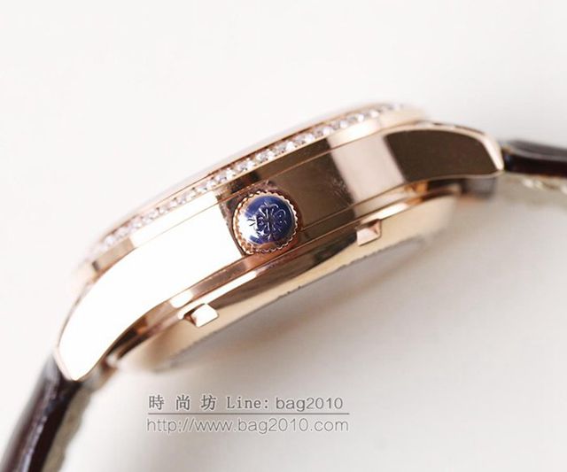 PATEK PHILIPPE手錶 2019最新款情侶對表 百達翡麗月相系列 百達翡麗高端情侶腕表  hds1418